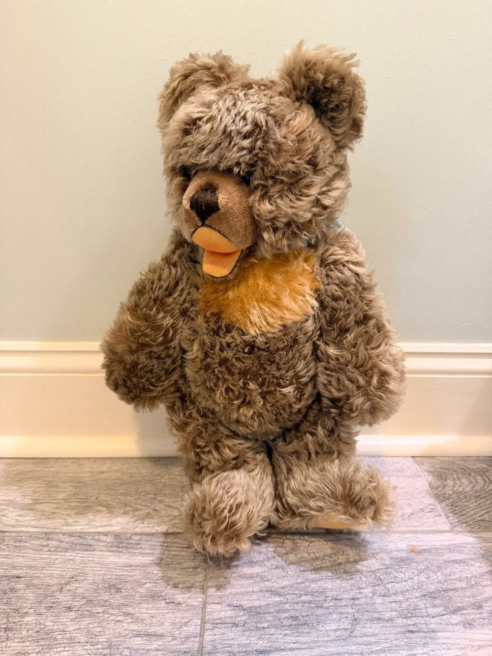 1970's FAO Schwarz Zotty Teddy Bear and Chair